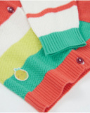 Veste en tricot pour nouveau-né avec applications en relief