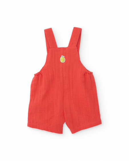 Ensemble en tricot pour nouveau-né avec poche fruit sur le devant