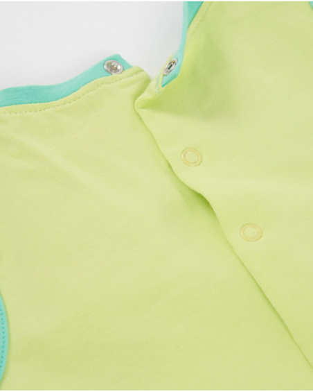 Grenouillère en tricot pour nouveau-né avec motif fruit