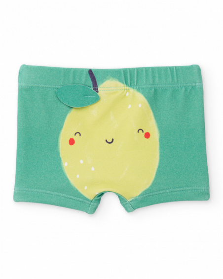 Maillot de bain en tricot pour nouveau-né avec motif fruits