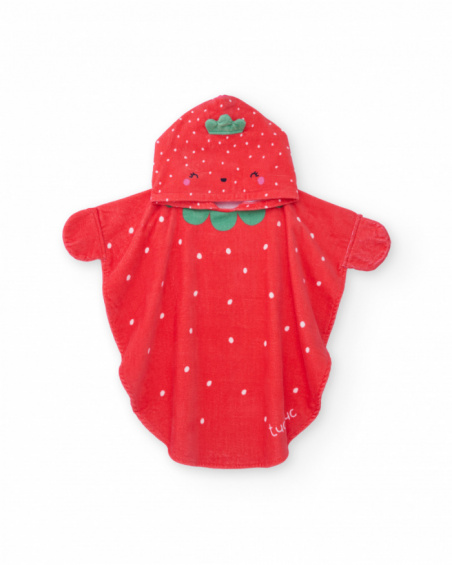 Serviette poncho en tricot pour nouveau-né avec capuche