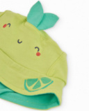 Bonnet en tricot pour nouveau-né avec lien ajustable