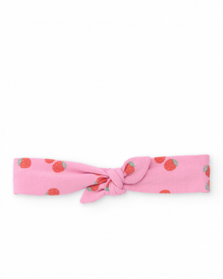 Bandeau en tricot pour nouveau-né avec nœud sur le devant