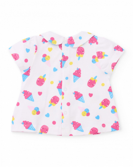 Ensemble en tricot pour nouveau-né avec imprimé glaces