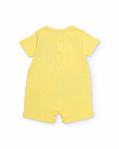 Grenouillère en tricot pour nouveau-né avec fermetures au dos