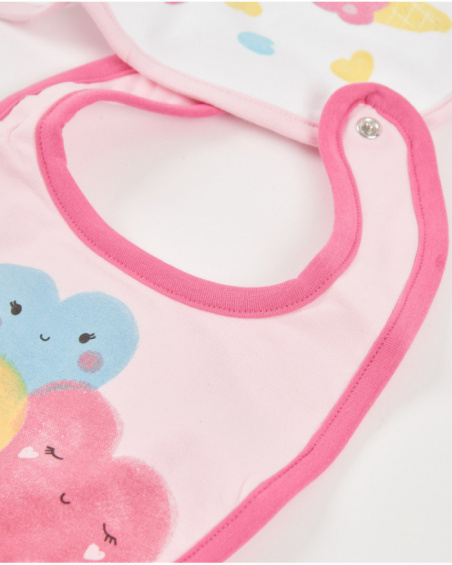 Lot de bavoirs en tricot pour nouveau-né avec imprimé glace