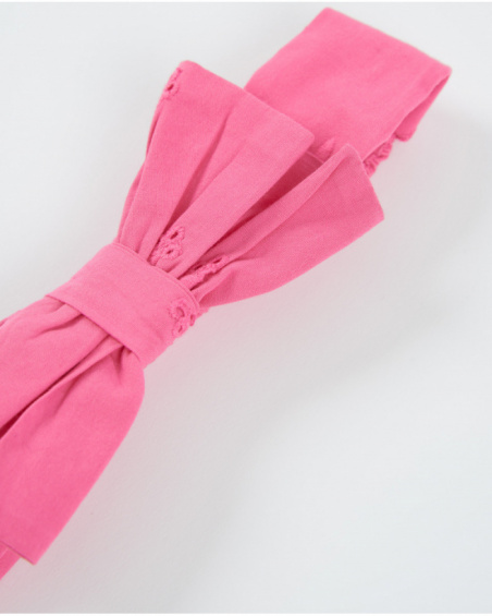 Bandeau en tricot pour nouveau-né avec nœud décoratif