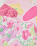 Ensemble en tricot pour nouveau-né avec manches en tulle