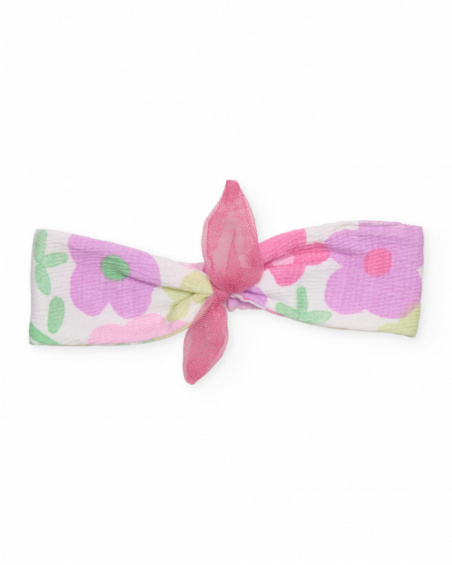 Bandeau en tricot pour nouveau-né avec nœud décoratif