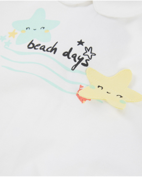 Ensemble en tricot pour nouveau-né à rayures