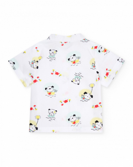 Ensemble nouveau-né en tissu avec imprimé ludique