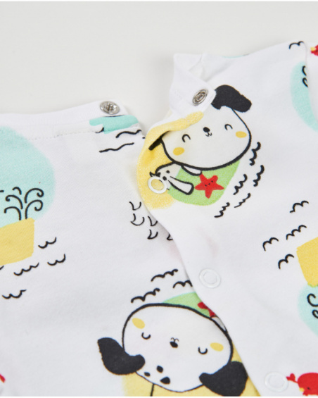 Ensemble en tricot pour nouveau-né avec poches sur le devant