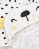 Bonnet nouveau-né en tissu avec petites oreilles en relief