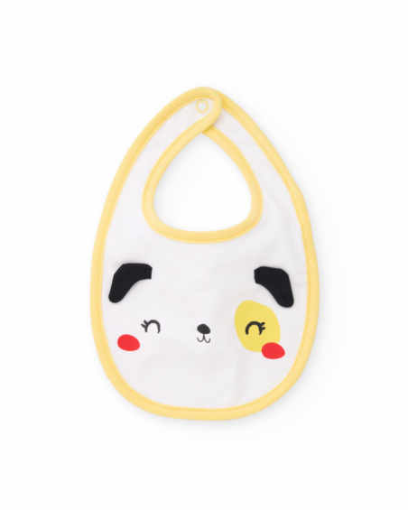 Ensemble de bavoirs en tricot pour nouveau-né avec motif petits chiens