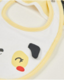 Ensemble de bavoirs en tricot pour nouveau-né avec motif petits chiens