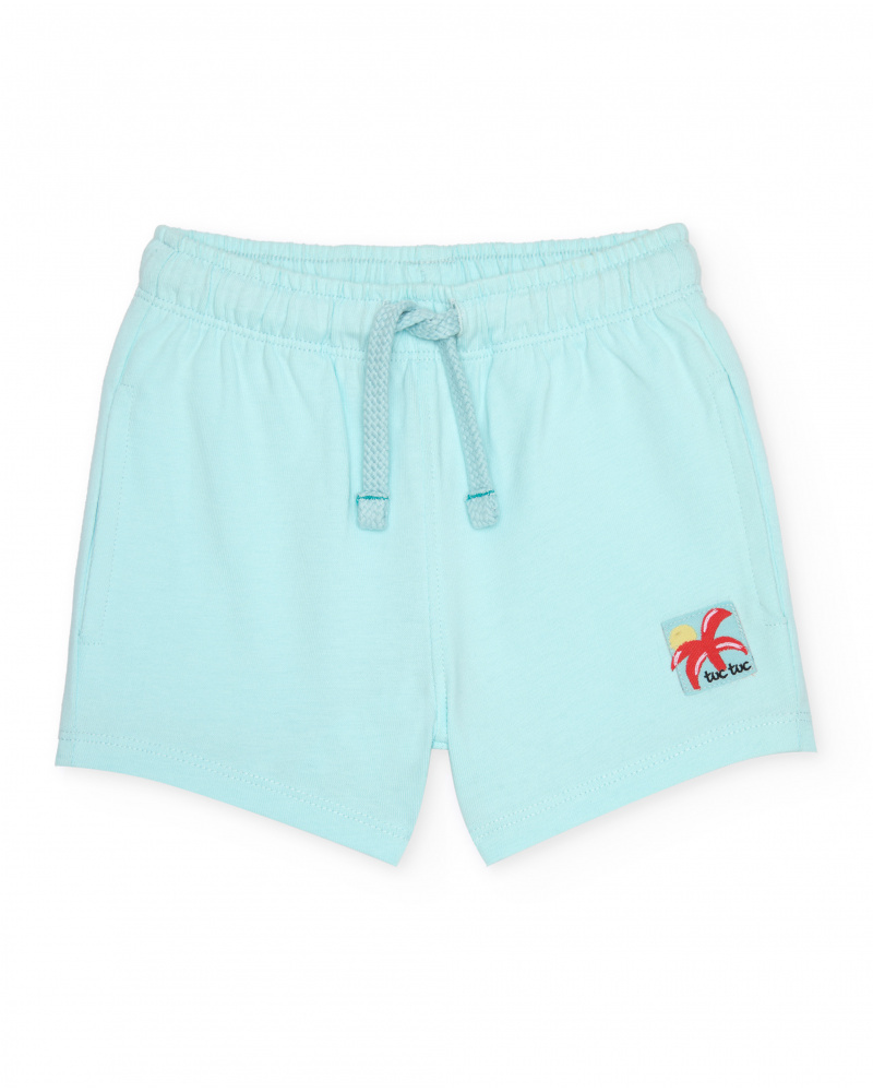 Bermuda garçon en maille avec cordon ajustable