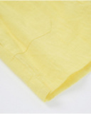 Bermuda garçon en tissu chaîne et trame avec taille élastiquée