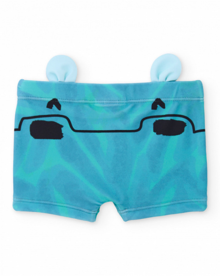 Maillot de bain garçon en maille avec petites oreilles décoratives
