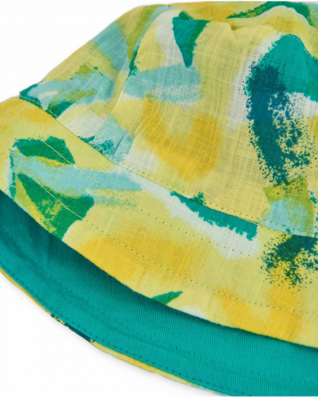 Bonnet garçon en maille avec design réversible