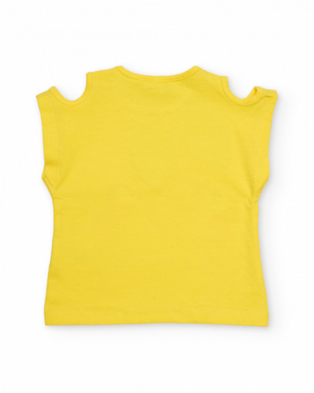 Ensemble fille en maille avec épaules ajourées