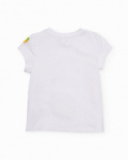 T-shirt fille en maille avec citron texturé