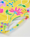 Maillot de bain fille en maille avec volants aux bretelles