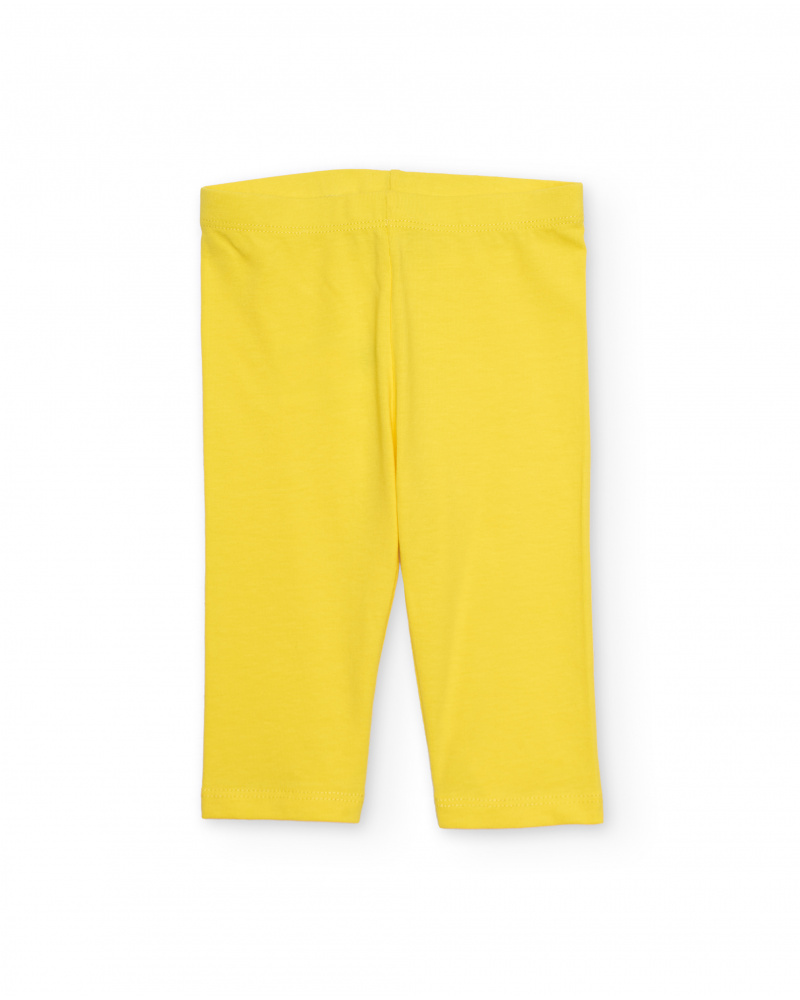 Legging fille en maille avec taille élastiquée