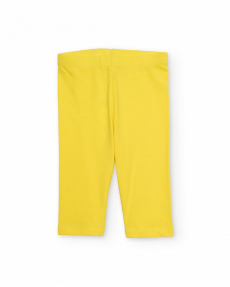 Legging fille en maille avec taille élastiquée