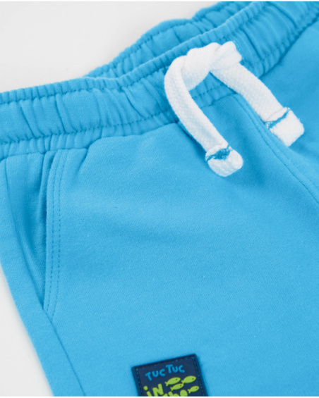 Bermuda garçon en maille avec poches avant