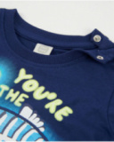 T-shirt garçon en maille d’inspiration marine