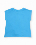 T-shirt fille en maille avec nœud décoratif