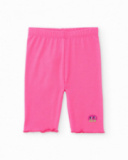 Legging fille en maille avec motif brodé