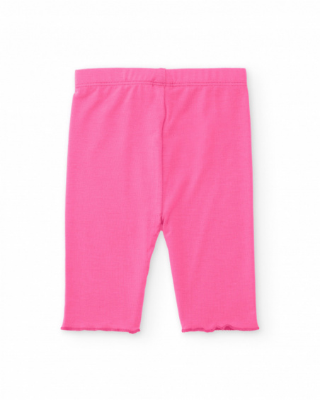 Legging fille en maille avec motif brodé