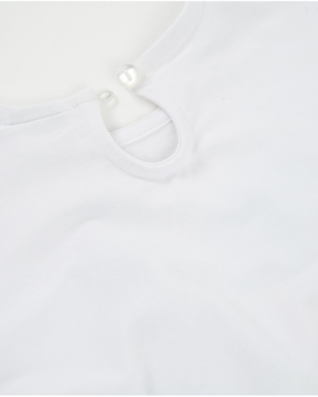 Robe fille en maille avec fermeture au dos