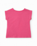 T-shirt fille en maille avec fermeture à l’épaule