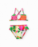 Bikini fille en maille avec fruits rembourrés