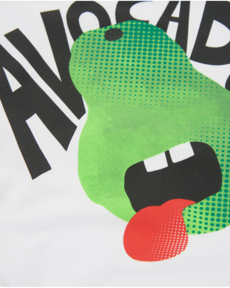 T-shirt garçon en maille avec motif avocat