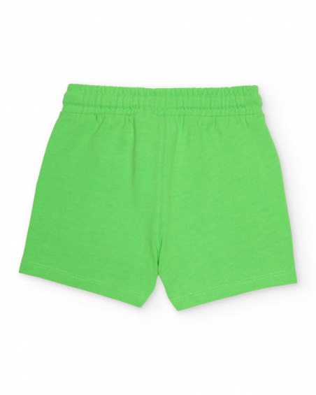 Bermuda garçon en maille avec poches latérales