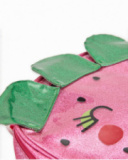 Sac à dos fille en tissu chaîne et trame avec finition brillante