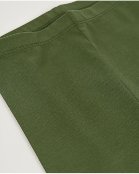 Legging fille en maille avec détail imprimé