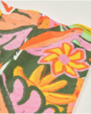 Legging fille en maille avec imprimé floral grand format