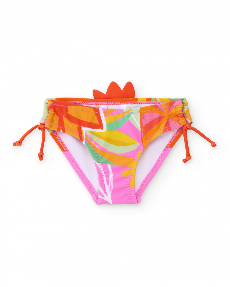 Culotte fille en maille avec ornements en relief