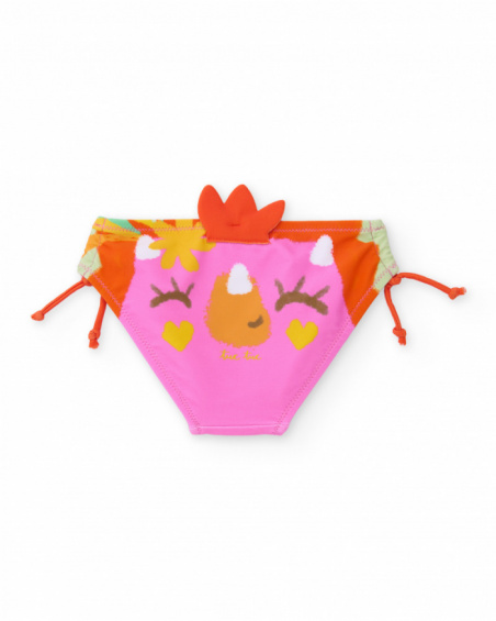 Culotte fille en maille avec ornements en relief