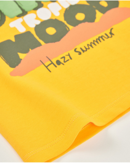 T-shirt garçon en maille avec imprimé frontal