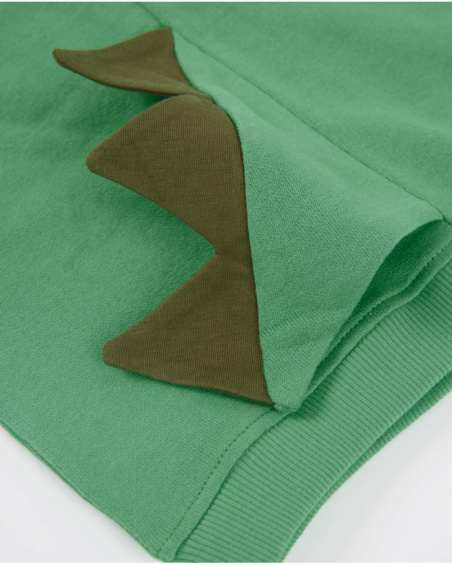 Sweat-shirt garçon en maille avec applications en relief