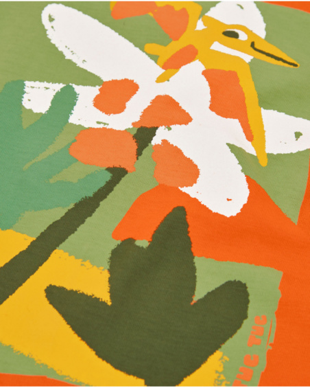 T-shirt garçon en maille avec imprimé frontal