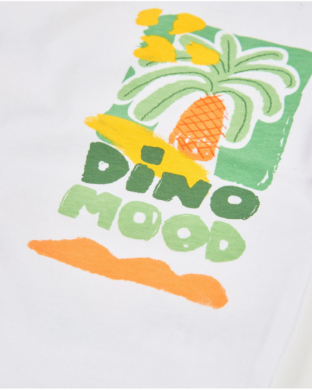 T-shirt garçon en maille avec graphisme palmier