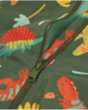 Veste garçon en tissu chaîne et trame avec imprimé intégral