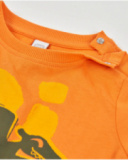 T-shirt en maille pour garçon avec imprimé contrasté