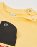 Sweat-shirt en maille pour garçon avec détail en relief